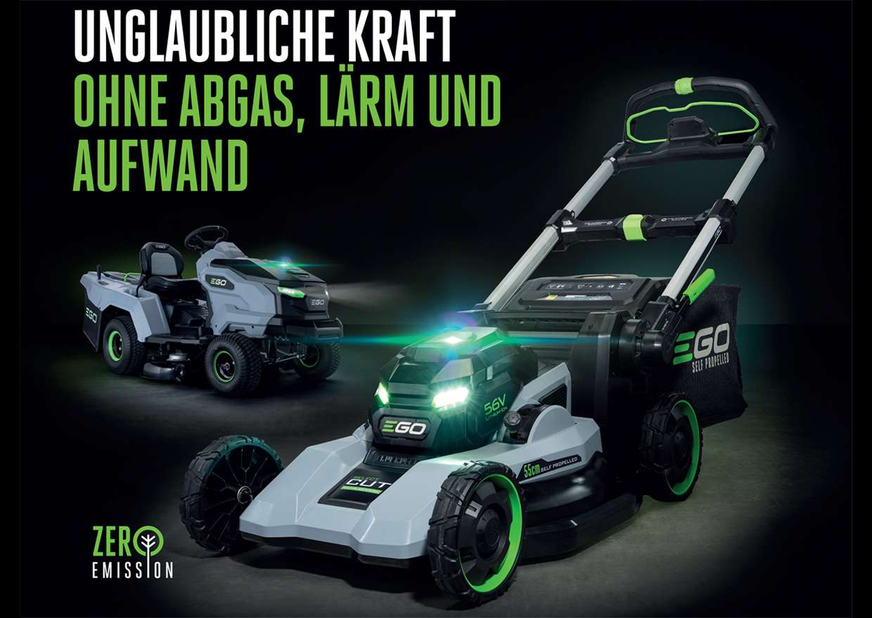 EGO Power im Garten